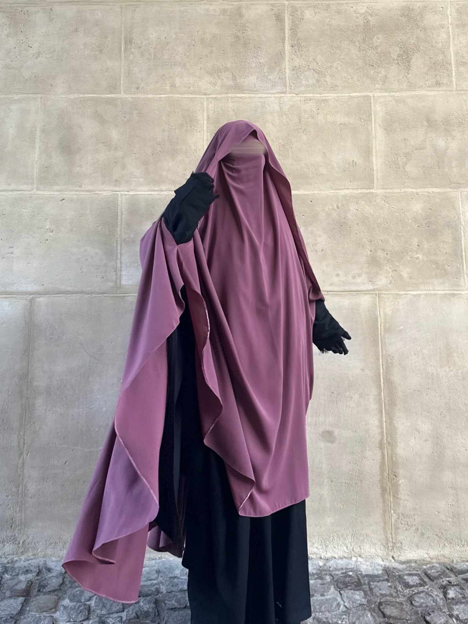 Khimar Jouwayriyyah Casquette Whool peach
