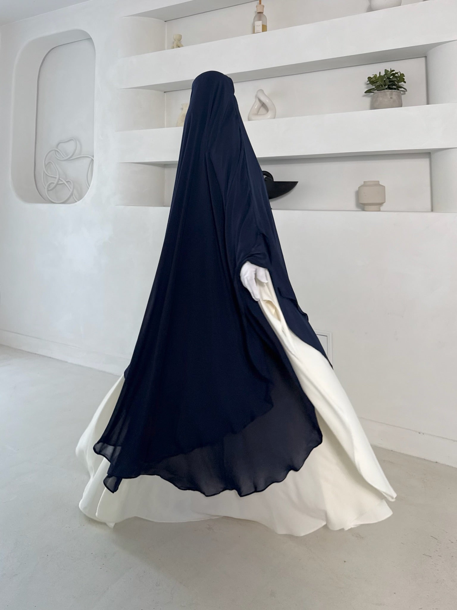 Khimar Tarha 2 voiles arrondi