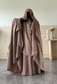 Charger l'image dans la visionneuse de la galerie, Khimar arrondi Maleeka Court (Soie de médine)
