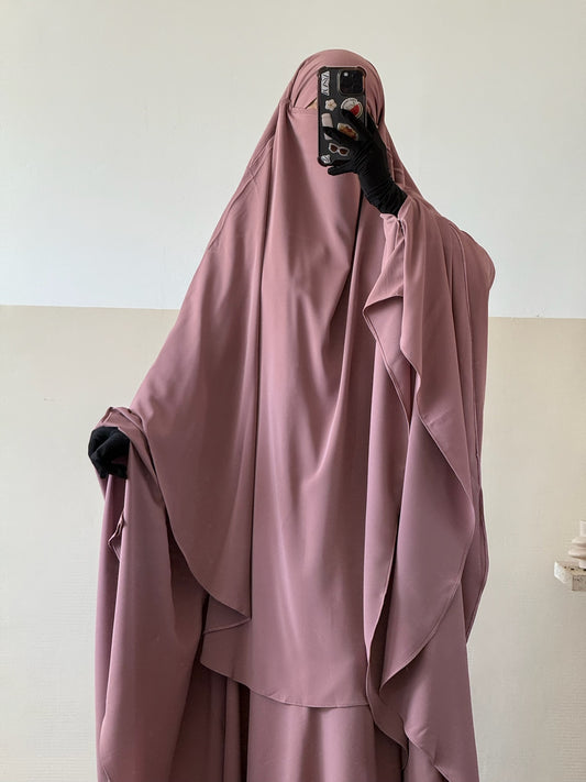 Rounded Khimar Maleeka (Medina Silk)