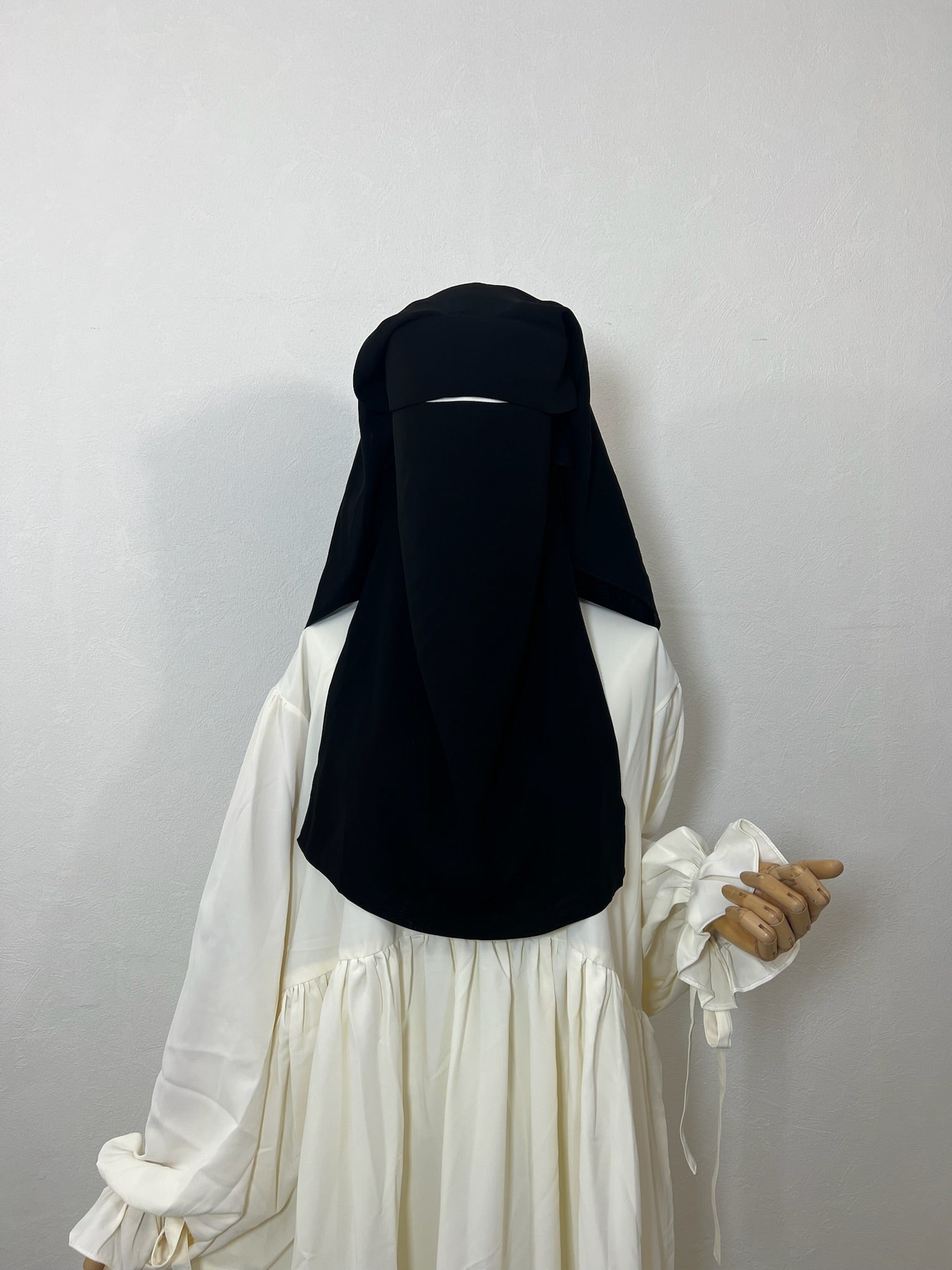 Niqab/sitar Zahra 90cm casquette sans fil Noir