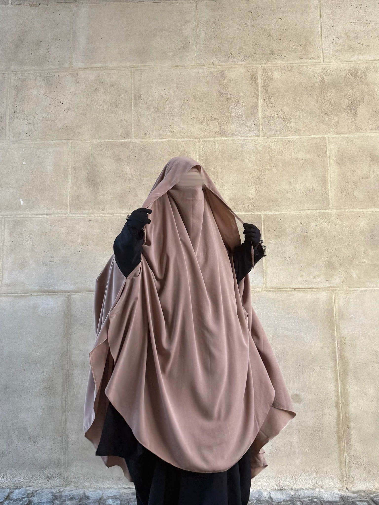 Khimar Jouwayriyyah Casquette Whool peach