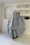 Charger l'image dans la visionneuse de la galerie, Khimar arrondi Maleeka Court (Soie de médine)
