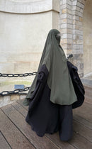 Khimar arrondi Maleeka court (Whool Peach)