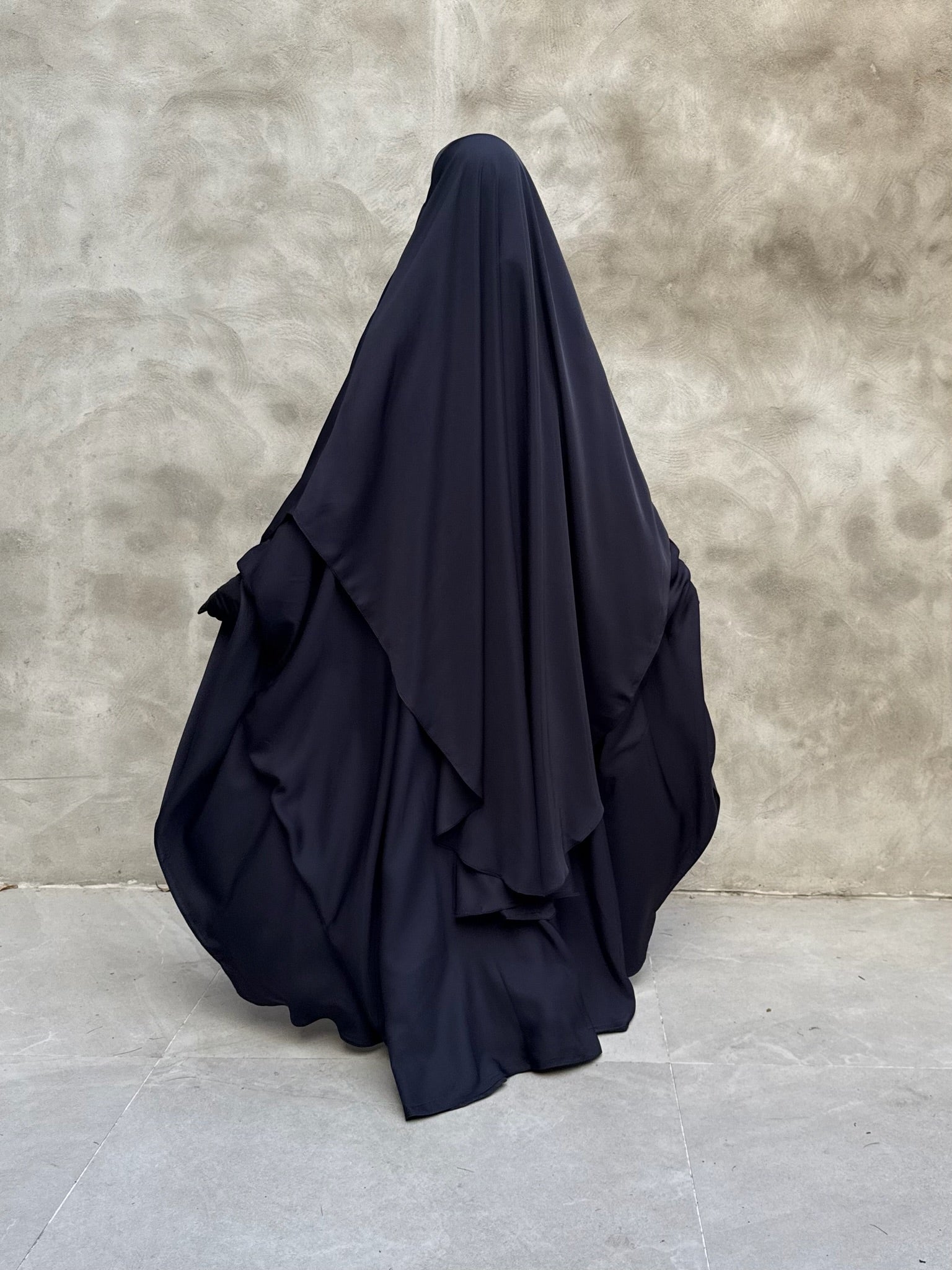 Khimar arrondi Maleeka court (Nidha)