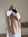 Charger l'image dans la visionneuse de la galerie, Khimar Hajar 2 voiles Soie de médine
