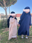 Abaya petite fille en Lin déstockage