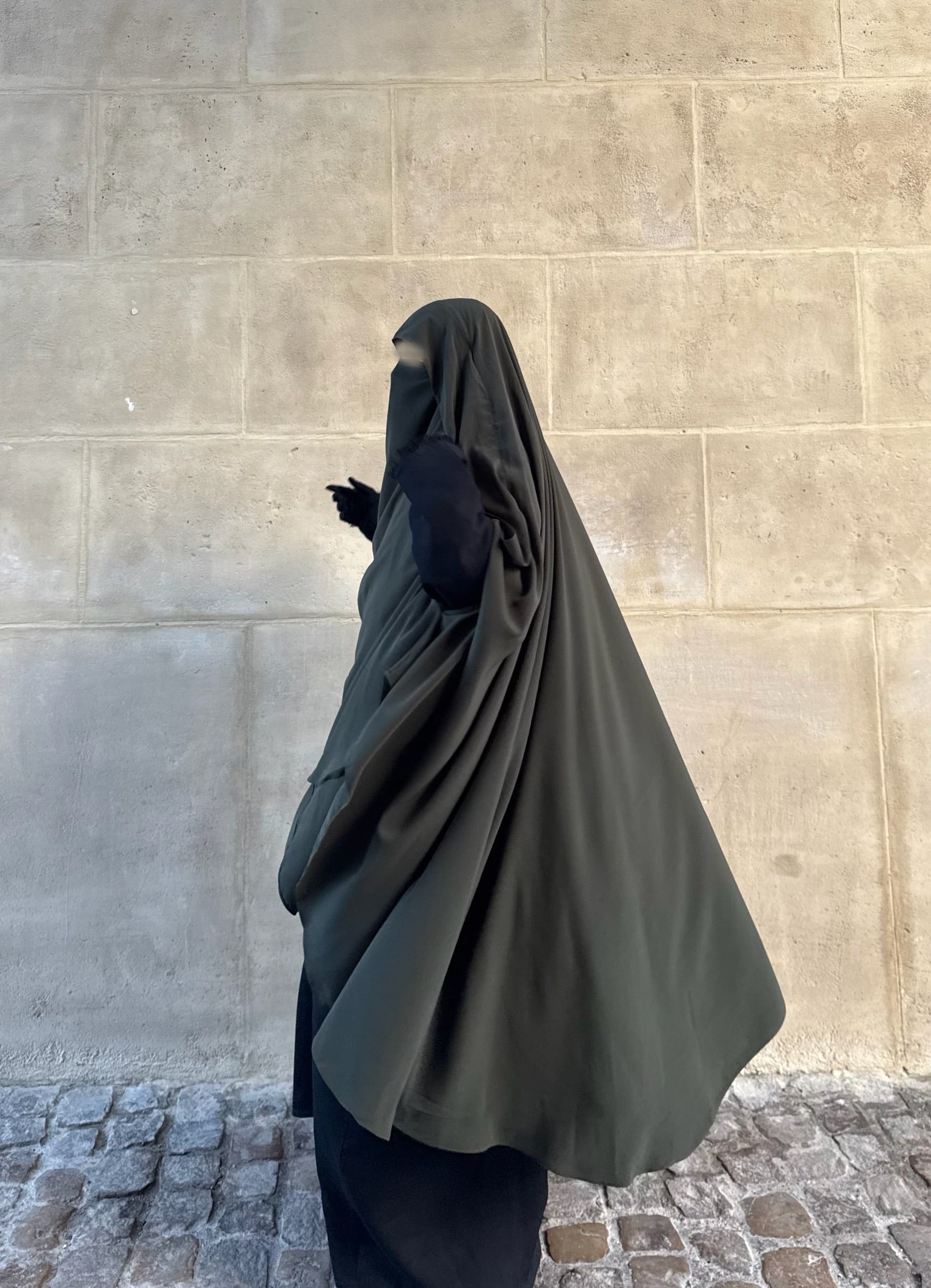 Khimar Jouwayriyyah Casquette Whool peach