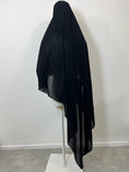 Charger l'image dans la visionneuse de la galerie, Niqab Tarha hijab intégré Noir
