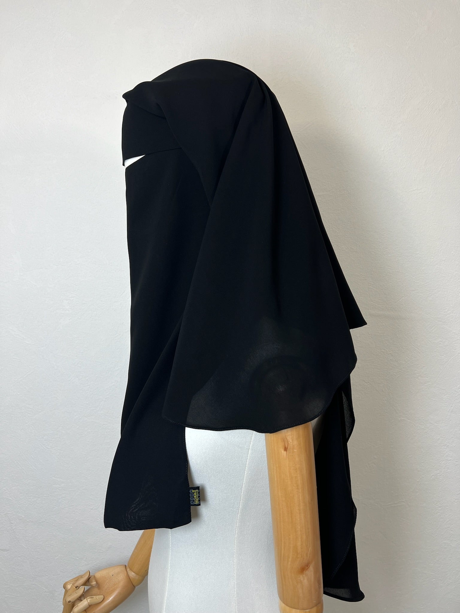Niqab/sitar Zahra 90cm casquette sans fil Noir