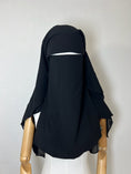 Charger l'image dans la visionneuse de la galerie, Niqab/sitar Zahra Pull down Noir
