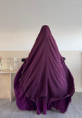 Charger l'image dans la visionneuse de la galerie, Khimar Joumana 2 voiles mousseline Déstockage
