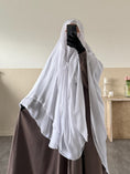 Charger l'image dans la visionneuse de la galerie, Khimar Joumana 2 voiles mousseline Déstockage
