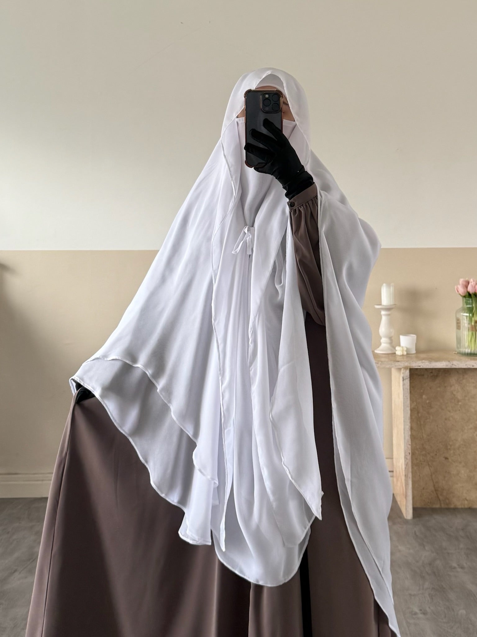 Khimar Joumana 2 voiles mousseline Déstockage