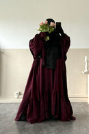 Set Imany Kimono effet Lin + sous abaya