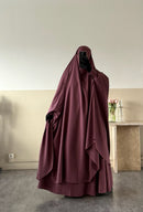 Jilbab 2 pièces Jupe Whool peach