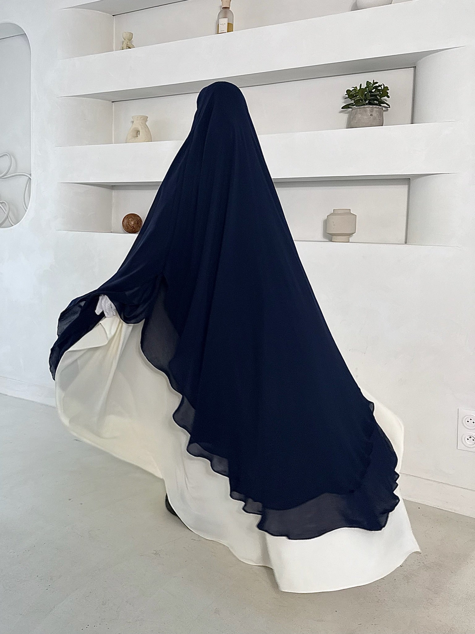 Khimar Tarha 2 voiles arrondi