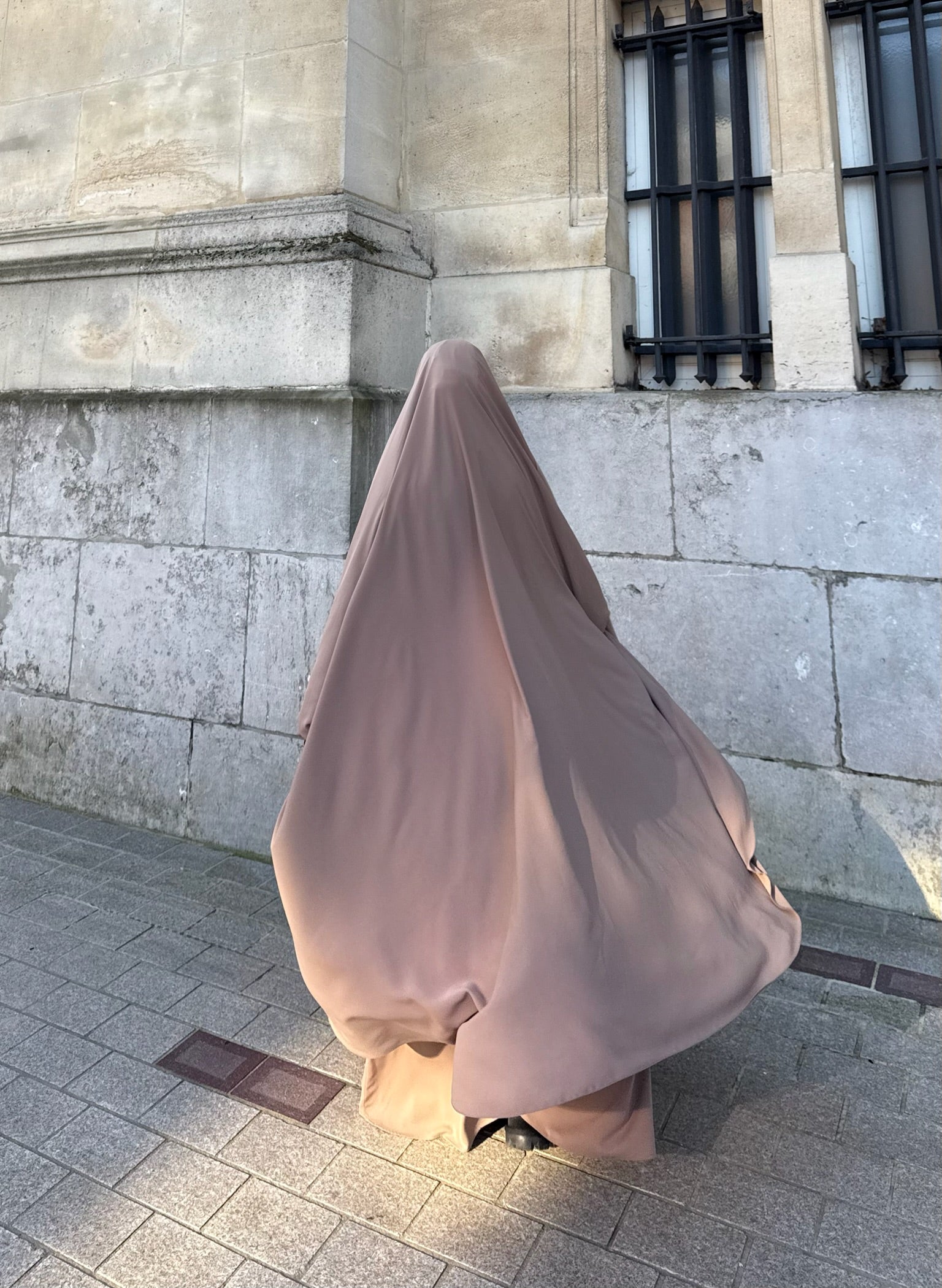 Half niqab Soie de medine