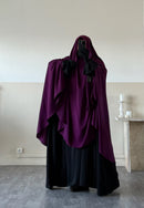 Khimar arrondi Maleeka Court (Soie de médine)