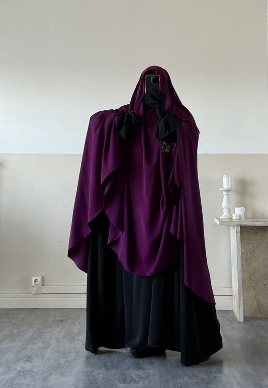 Khimar abgerundetes Maleeka (Medina-Seide)