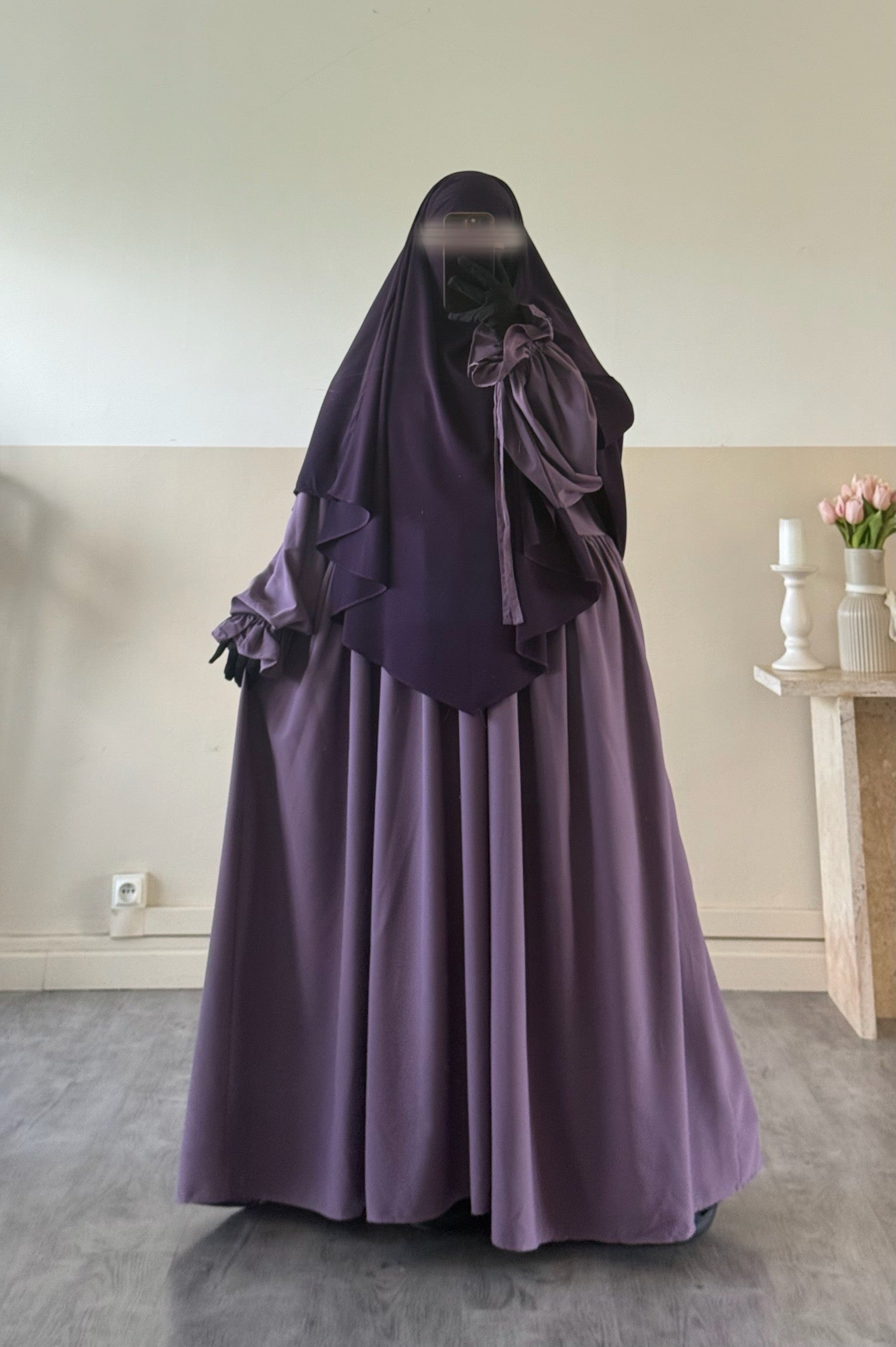 Khimar Sarah court (Soie de Médine)