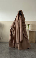 Bild in Galerie-Betrachter laden, Jilbab 2 pièces Jupe Whool peach
