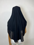 Charger l'image dans la visionneuse de la galerie, Niqab/sitar Zahra 90cm casquette sans fil  Lycra Noir
