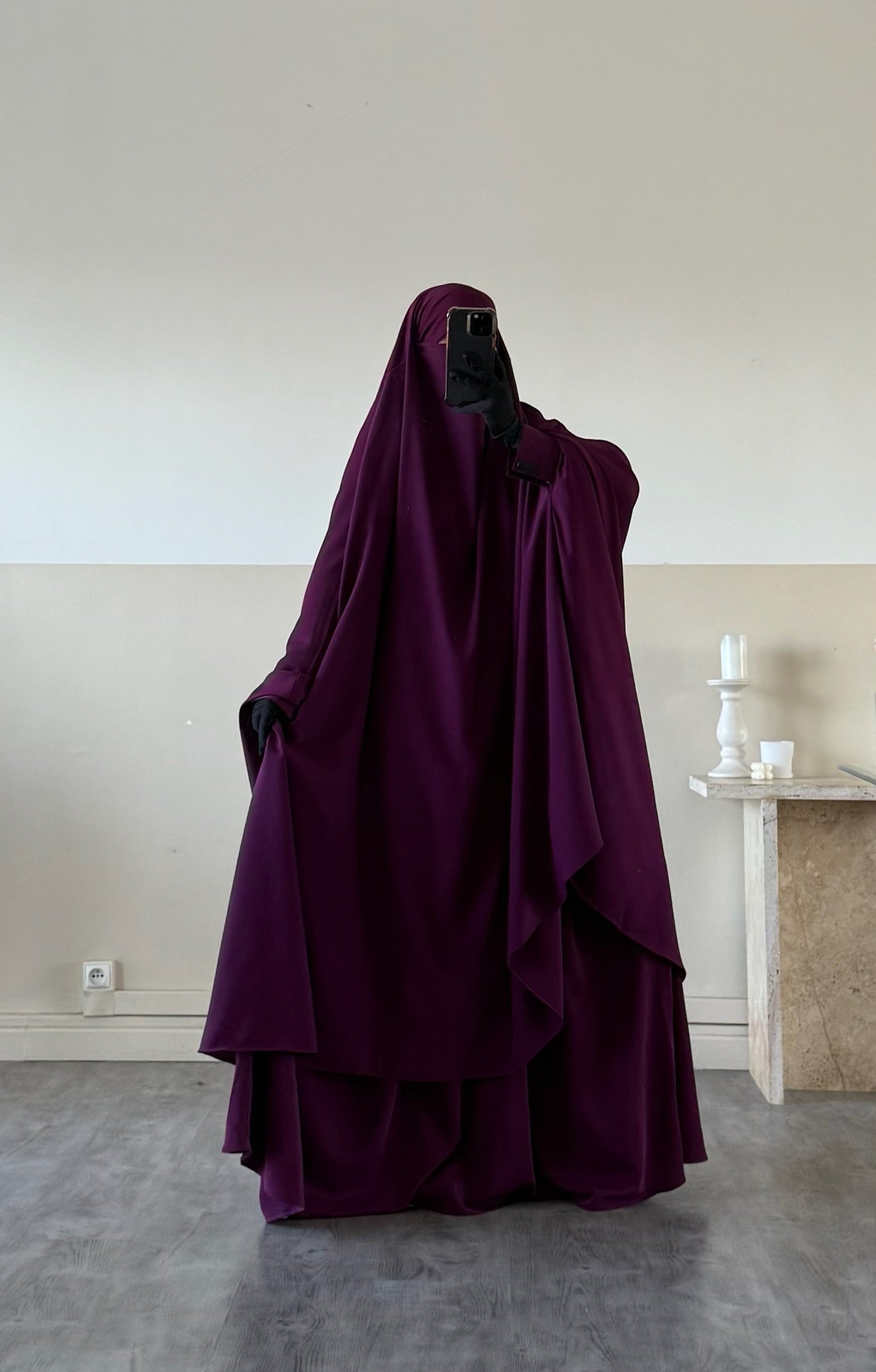Jilbab 2 pièces Jupe Soie de Médine