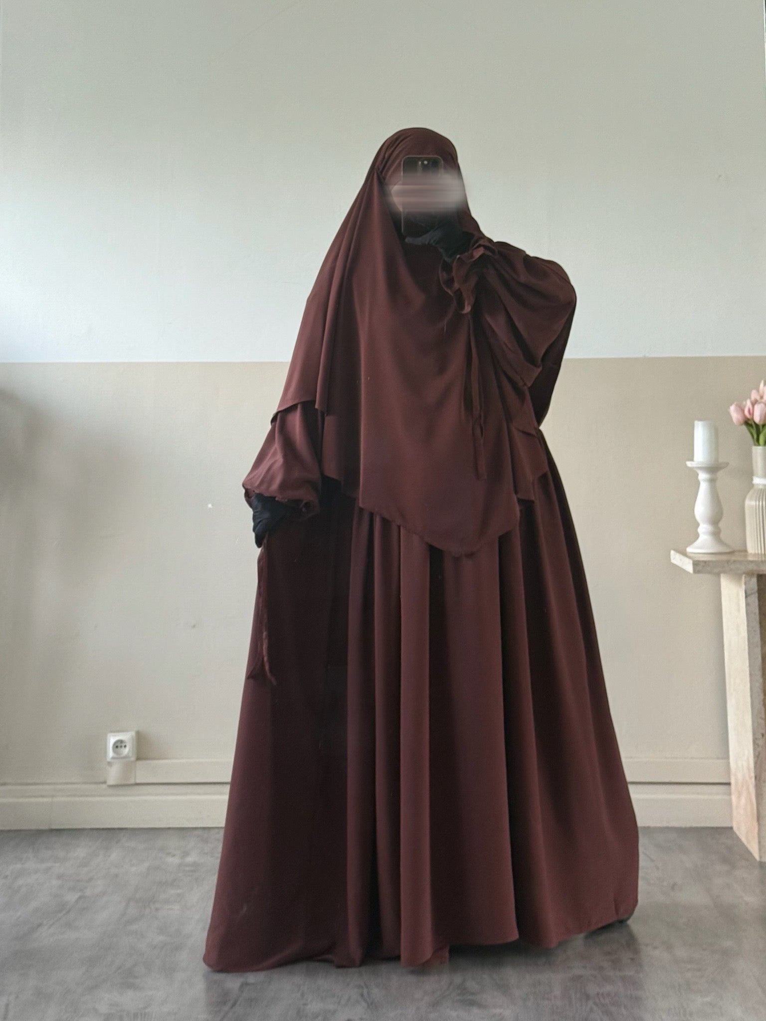 Khimar Sarah court (Soie de Médine)