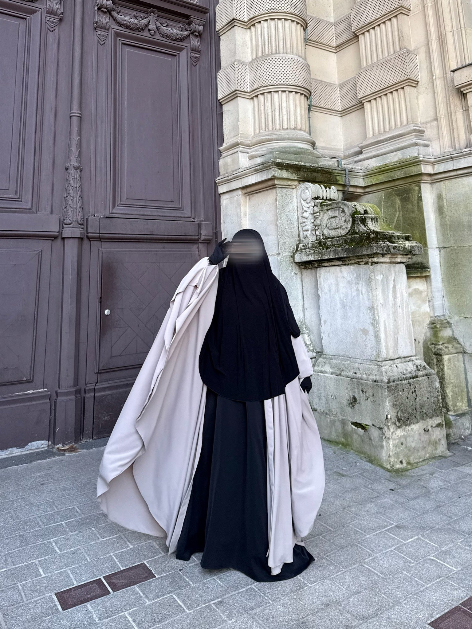 Set Maleeka kimono + sous abaya Soie de médine