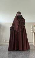 Charger l'image dans la visionneuse de la galerie, Khimar Sarah court (Soie de Médine)
