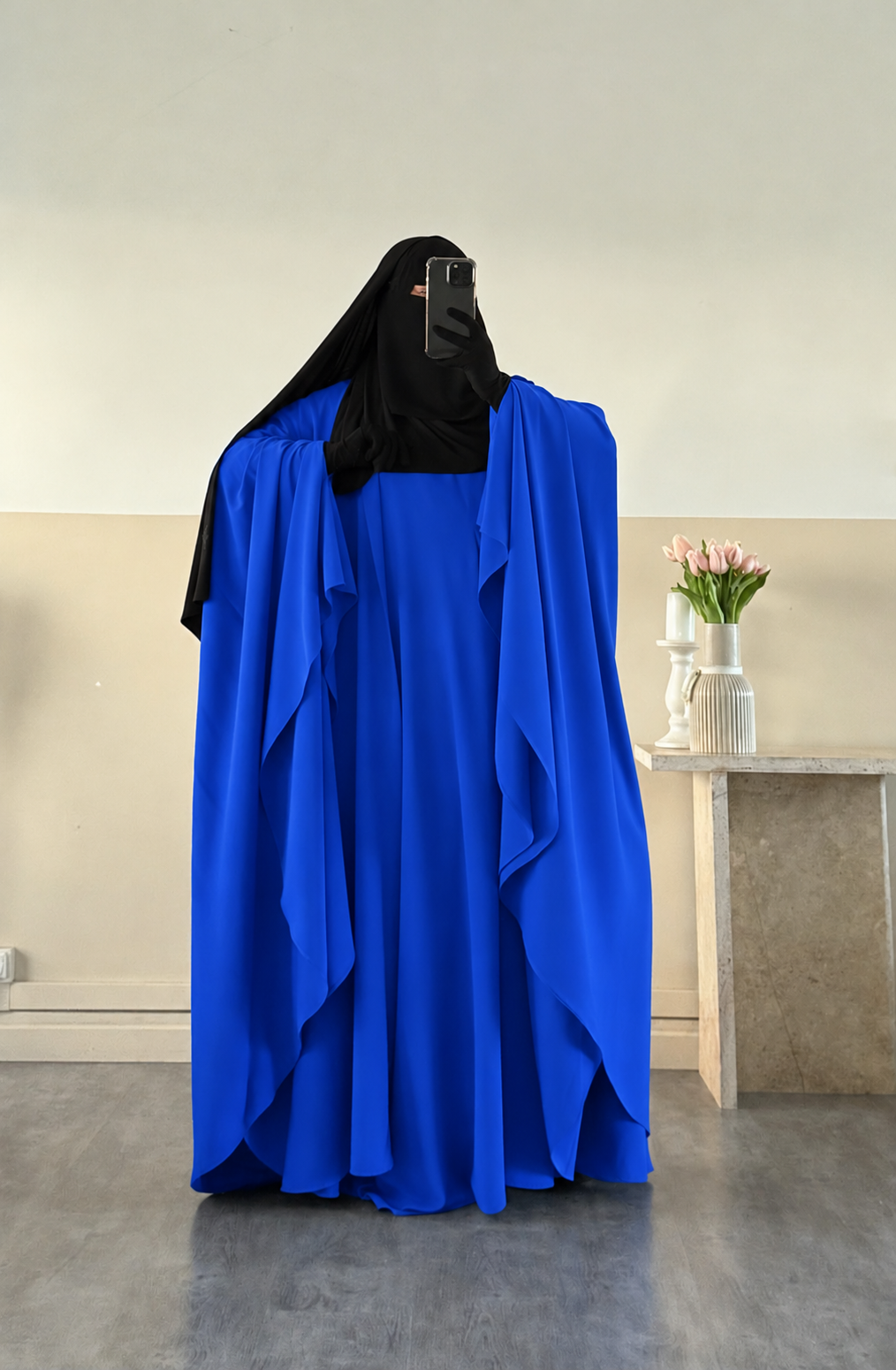 Set Maleeka kimono + sous abaya Soie de médine
