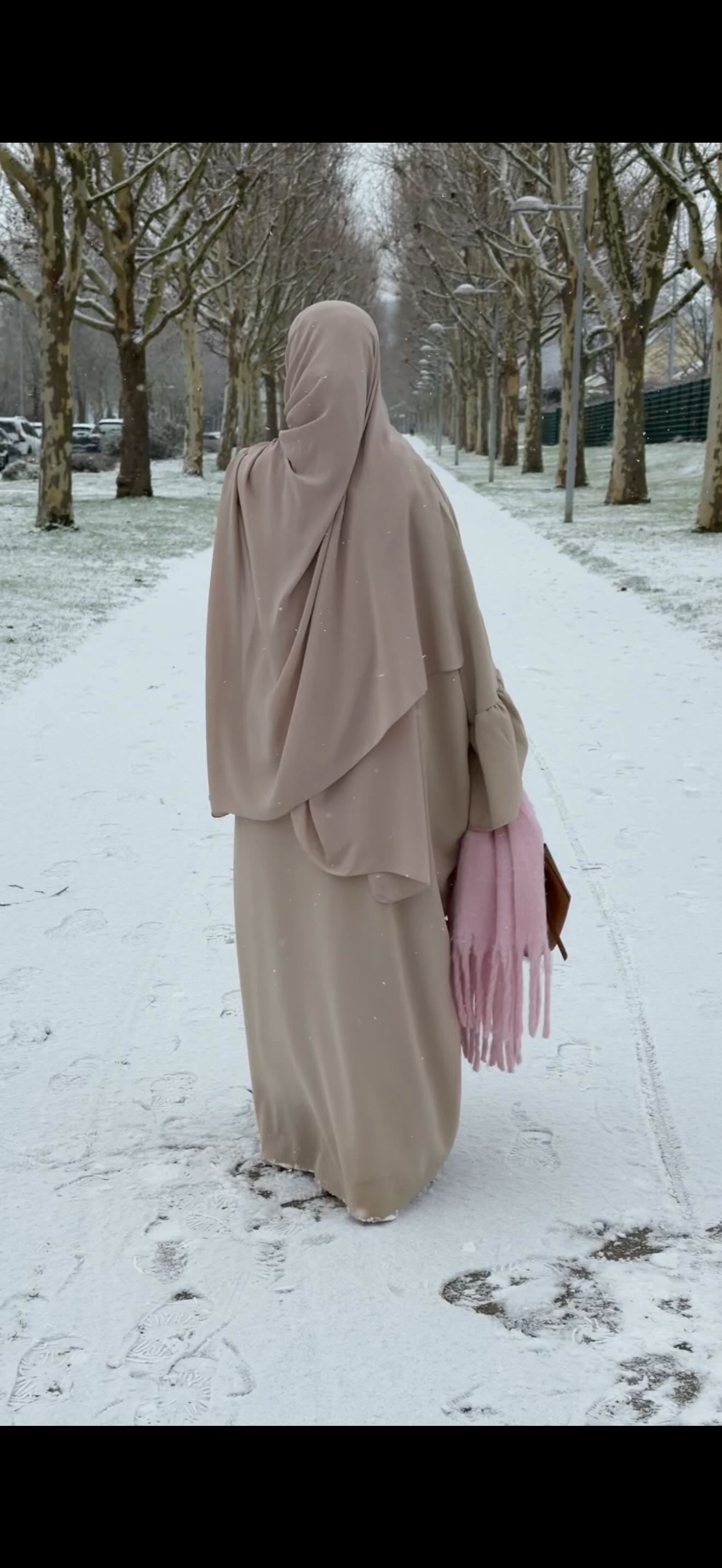 Maxi hijab to tie Silk chiffon