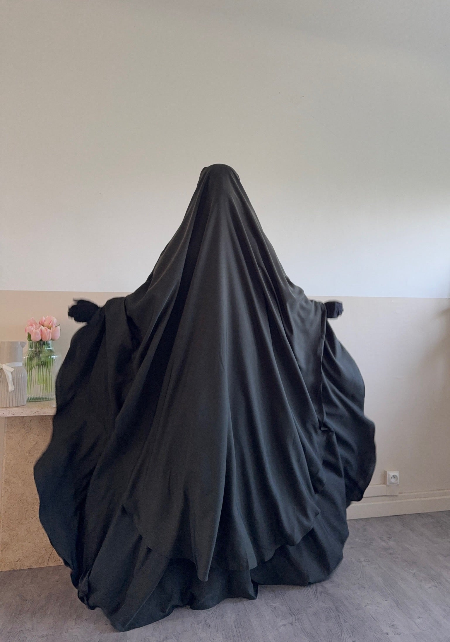 Khimar arrondi Maleeka court (Nidha)