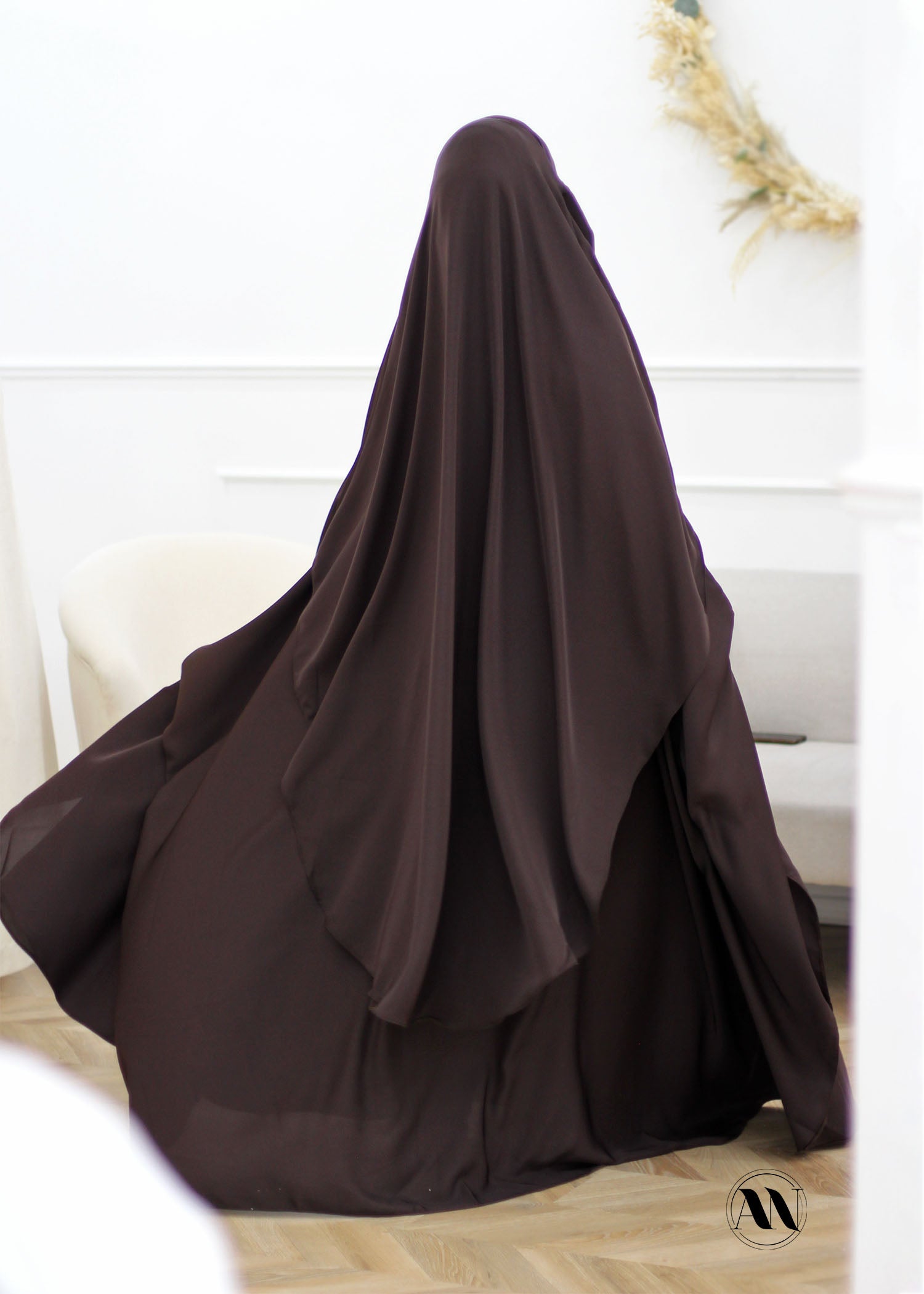 Khimar arrondi Maleeka court (Nidha)