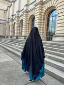 Khimar arrondi Maleeka Court (Soie de médine)