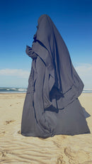 Khimar Hajar 2 voiles Soie de médine