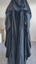Charger et lire la vidéo dans la visionneuse de la galerie, Set Maleeka kimono + sous abaya Soie de médine
